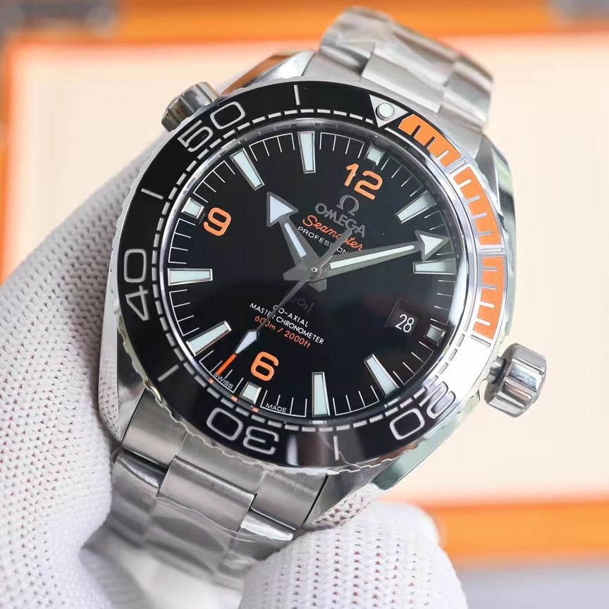 Black Orange - White 904L Steel - Automatic - 43mm