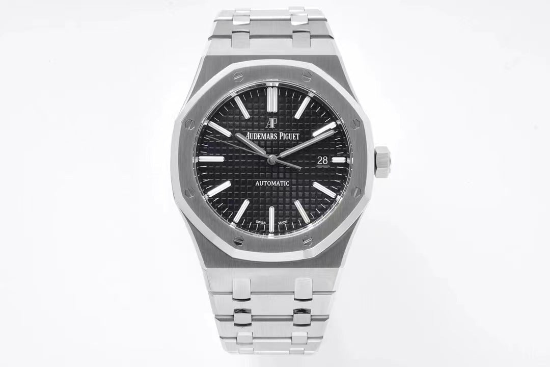 đŸ”¥limited-time offer! Classic 15400ST - Black 904L Steel - Silver - Automatic - 41mm