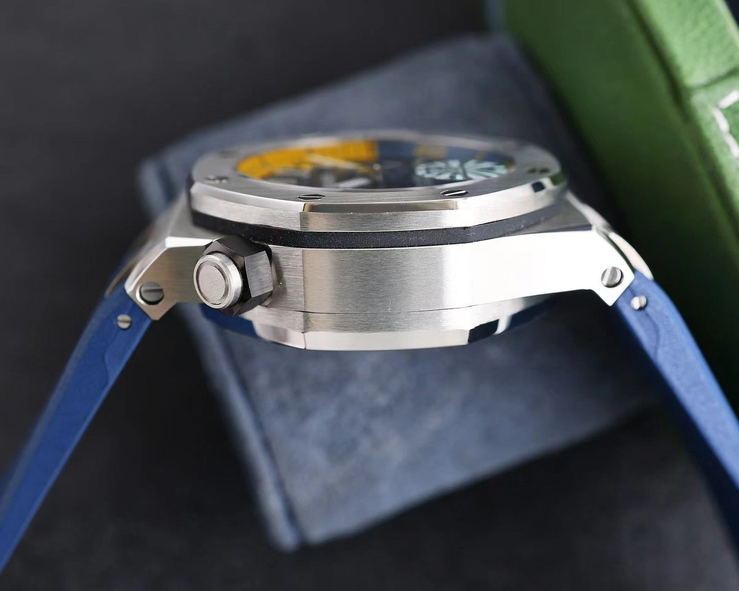đŸ”¥limited-time offer! Blue 904L Steel-Blue Rubber - Quartz - 42mm