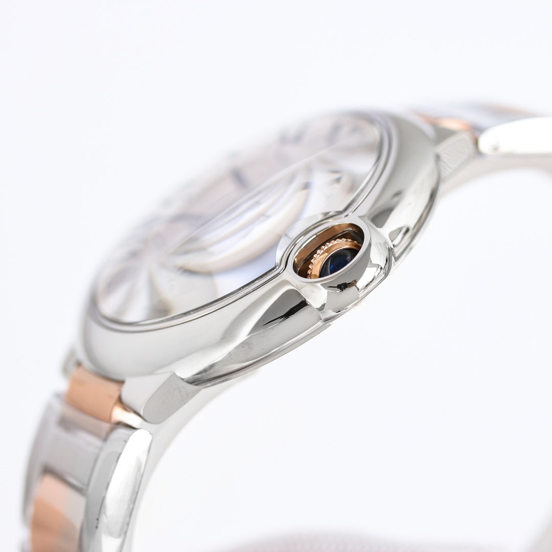 White Rosegold - White Silver - 904L Steel- Automatic - 36/42mm