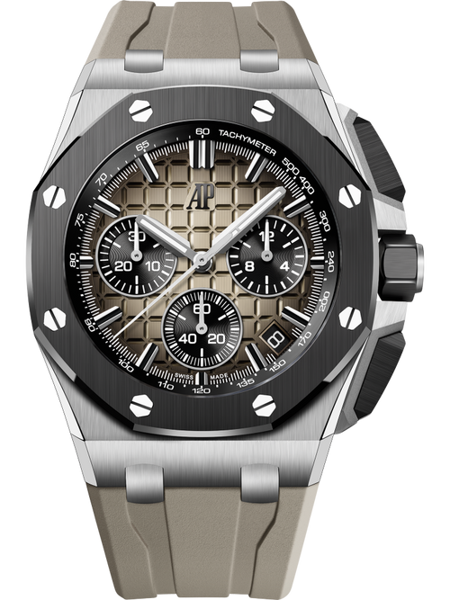 Amost gone! Grey Rubber Strap - 904L Steel - Automatic - 43mm