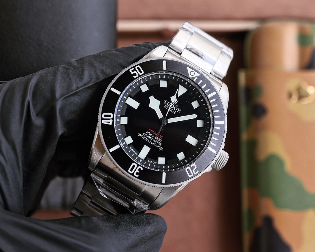 Black Silver - White 904L Steel - Automatic - 42mm