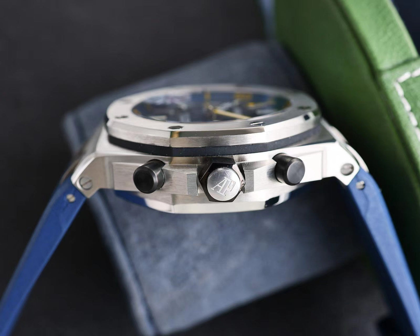đŸ”¥limited-time offer! Blue 904L Steel-Blue Rubber - Quartz - 42mm