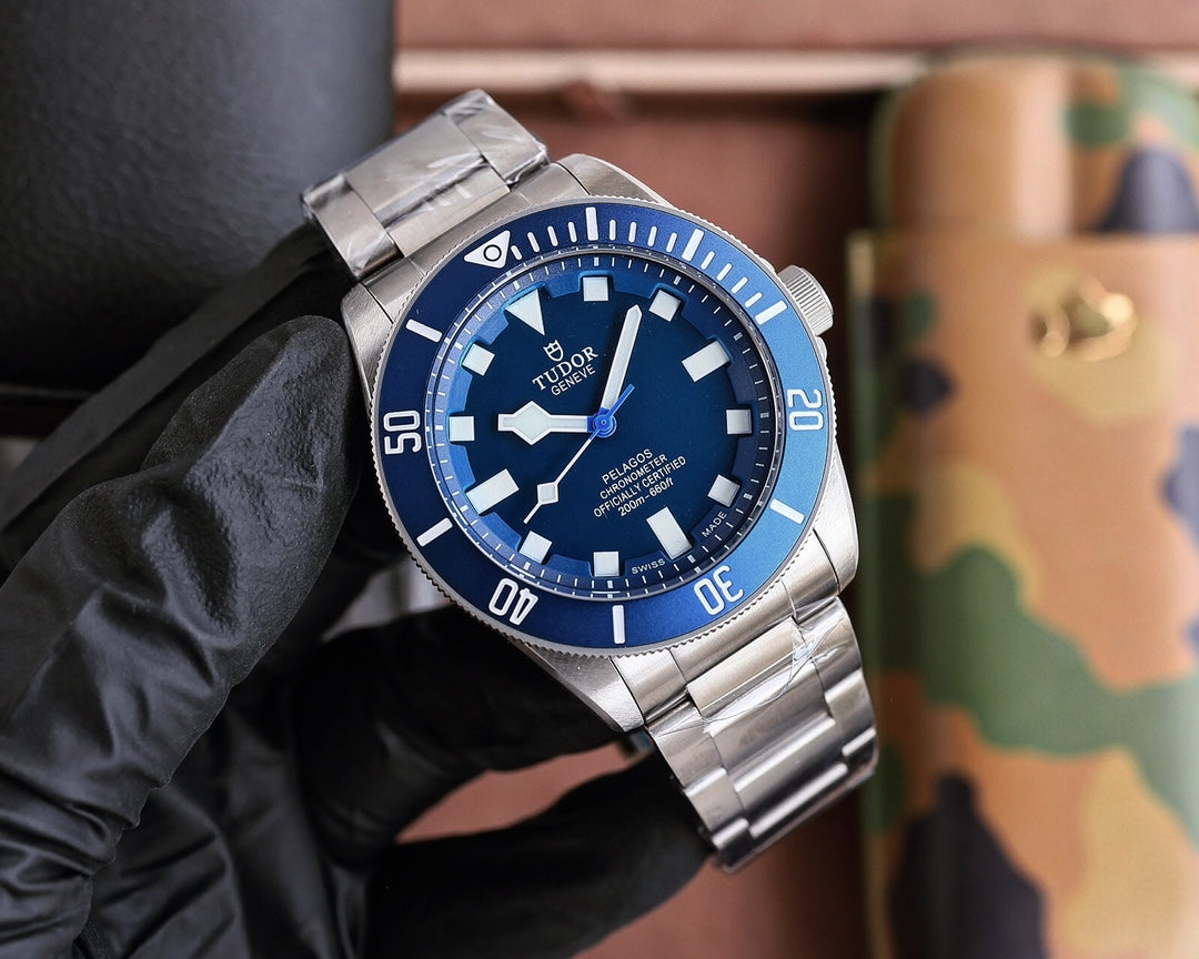 Blue Silver - White 904L Steel - Automatic - 42mm
