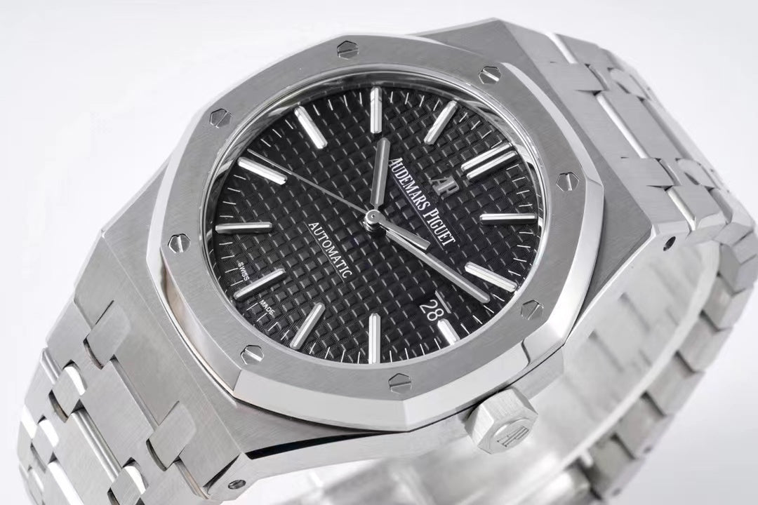 đŸ”¥limited-time offer! Classic 15400ST - Black 904L Steel - Silver - Automatic - 41mm
