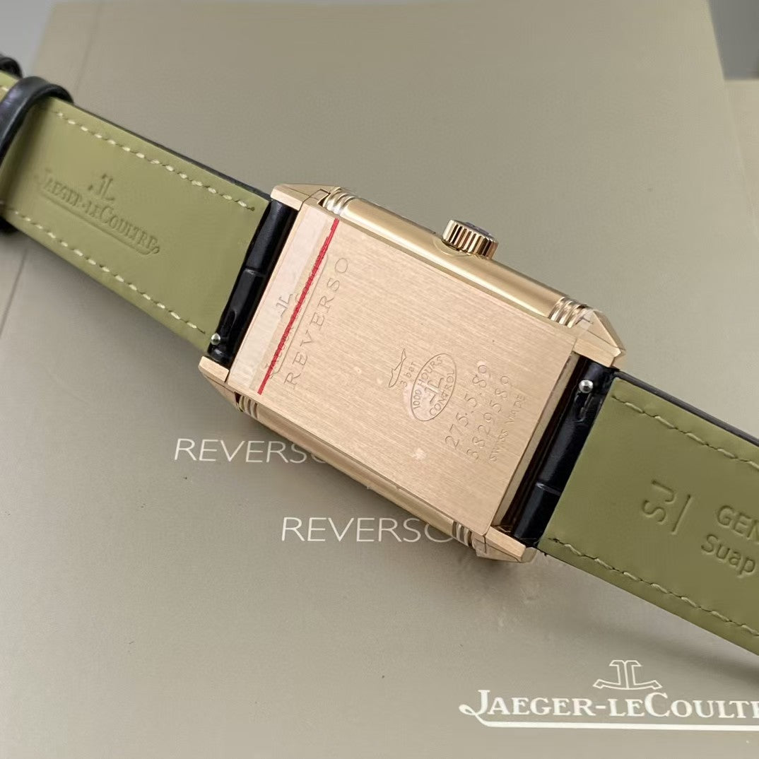 White Silver - Yellogold- Black Leather - Manual winding - 45*27mm