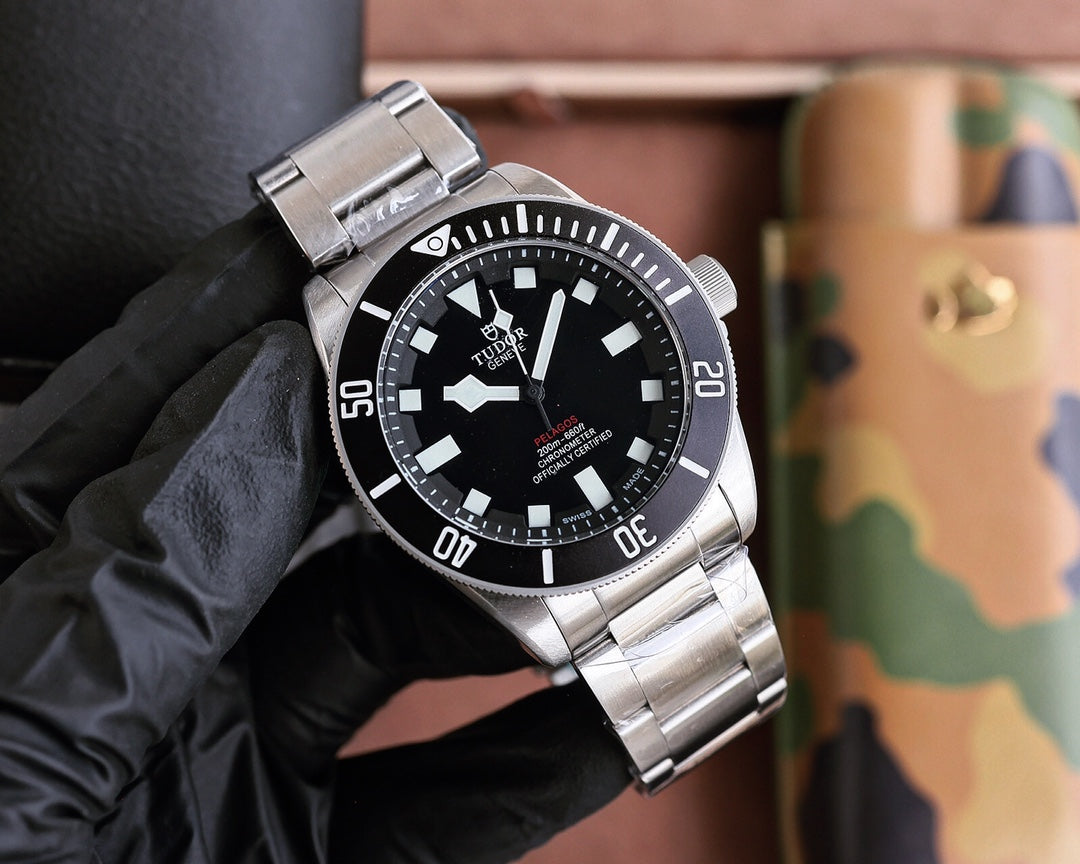 Black Silver - White 904L Steel - Automatic - 42mm