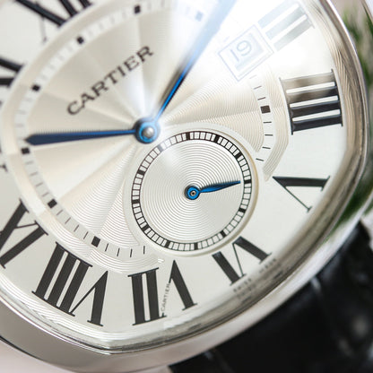 904L Silver -Silver White- Black Leather - Automatic - 40*41mm