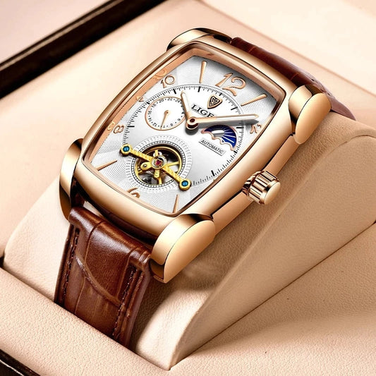 Square - Brown Leather Automatic - 41mm