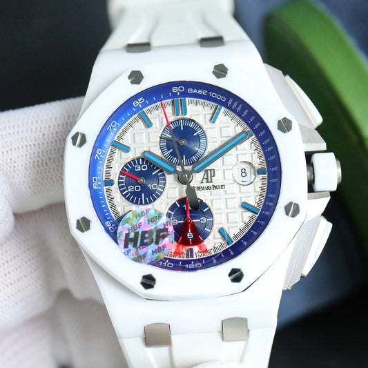 White Ceramic - White Rubber- Automatic - 42mm