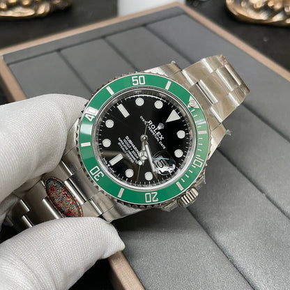 C-Factory -Black Green- Silver 904L Steel - Automatic - 41mm