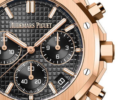 Black OFFs - Black Leather - Chronograph -Quartz- 41mm