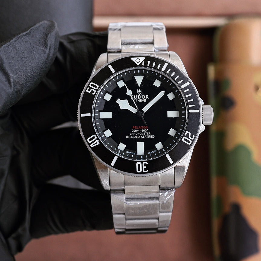 Black Silver - White 904L Steel - Automatic - 42mm