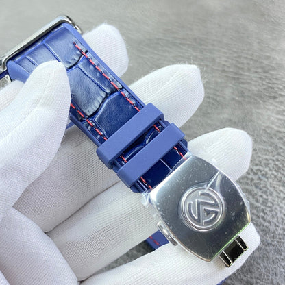 Blue Red - Blue Leather - Automatic - 45mm